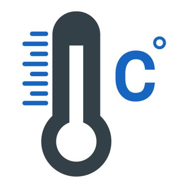 Termometre. Web simgesi basit tasarım
