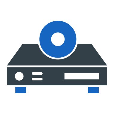 CD mi? Web simgesi basit illüstrasyon