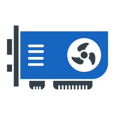 Cpu simge vektör illüstrasyonu