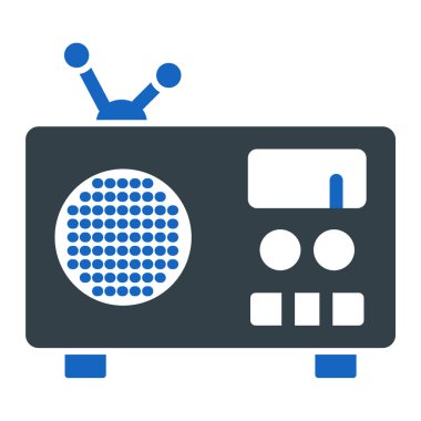 radyo simgesi vektör illüstrasyonu