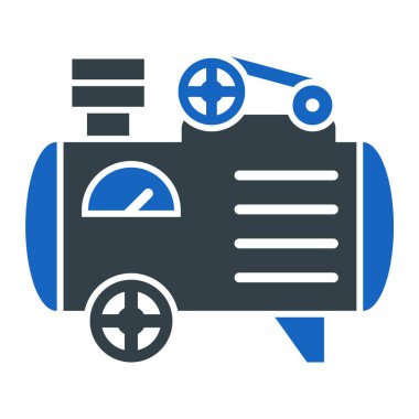 Araba tamir ikonu vektörü. Ambulans kamyonu tabelası. izole edilmiş sınır sembolü çizimi