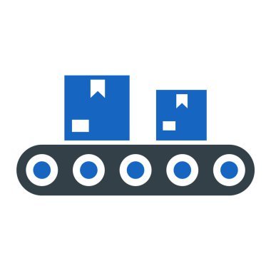 Depo. Web simgesi basit illüstrasyon