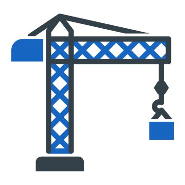 Vinç. Web simgesi basit illüstrasyon