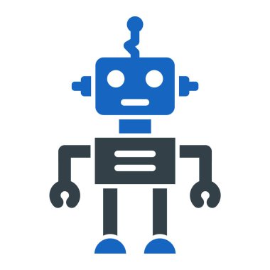 robot ikon vektör illüstrasyonu