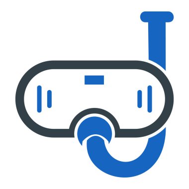 Dalış. Web simgesi basit illüstrasyon