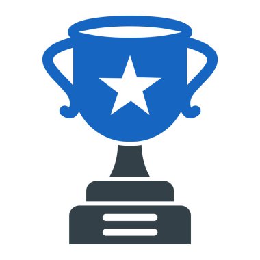 Kupa. Web simgesi basit illüstrasyon