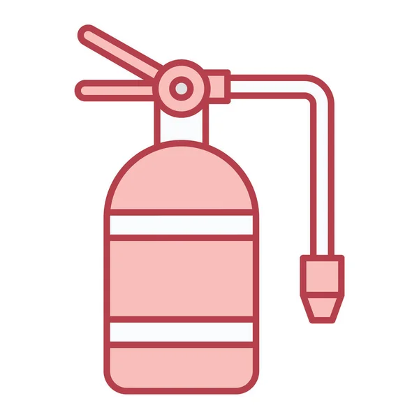 Fire Extinguisher Icon Outline Illustration Firefighter Rescue Vector Icons Web — Stock Vector