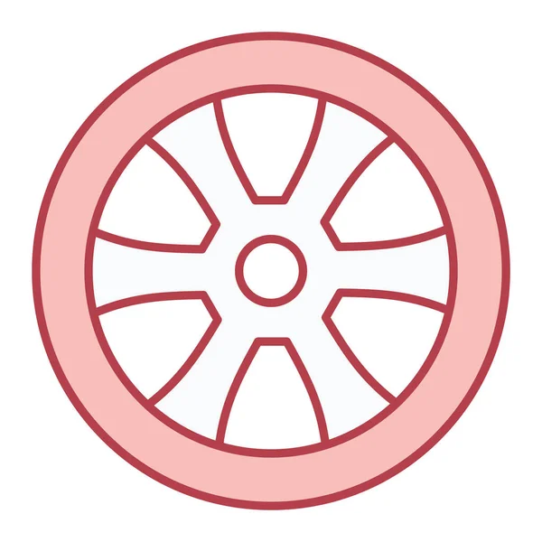 Wheel Icon Simple Illustration Car Tire Vector Icons Web — ストックベクタ