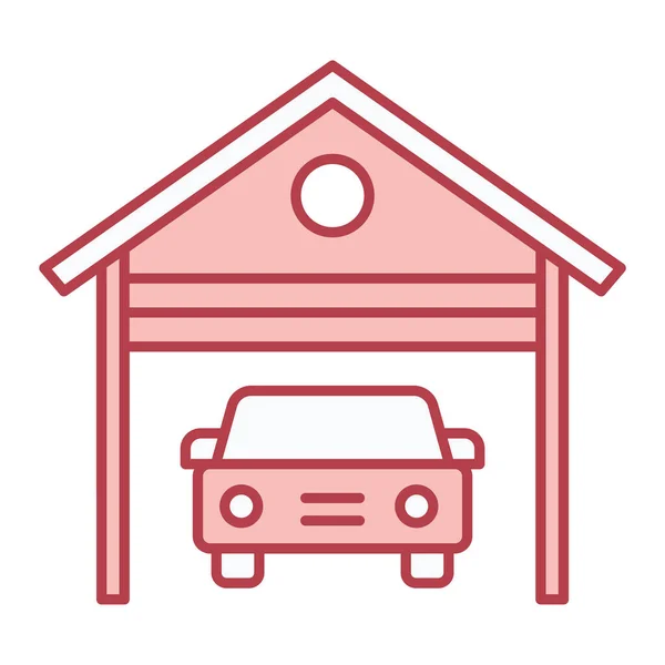 Car Garage Icon Vector Illustration Design — Stock Vector