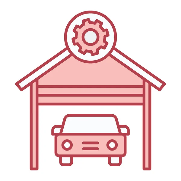 Auto Reparatur Service Ikone Vektor Illustration Grafik Design — Stockvektor
