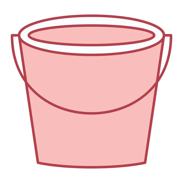 Bucket Water Icon Vector Illustration — Vettoriale Stock