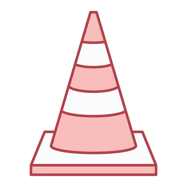 Traffic Cone Icon Isometric Road Barrier Vector Icons Web Design — Stockvektor