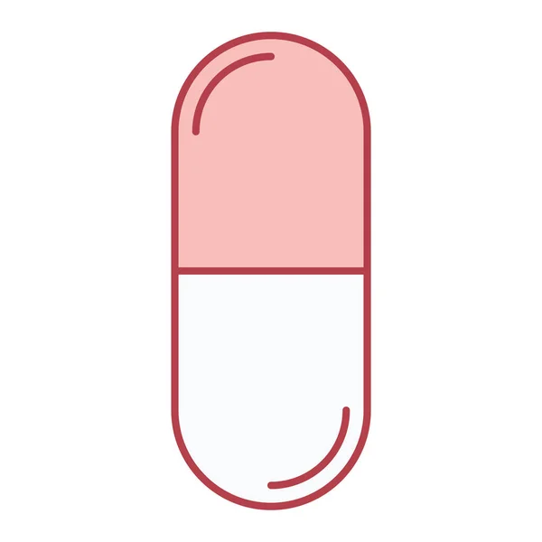 Orvosi Gyógyszer Ikon Egyszerű Illusztrációja Tabletták Vektor Ikonok Web — Stock Vector