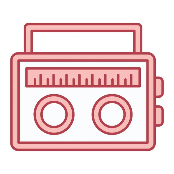 Music Tape Icon Vector Illustration Graphic Design — стоковый вектор