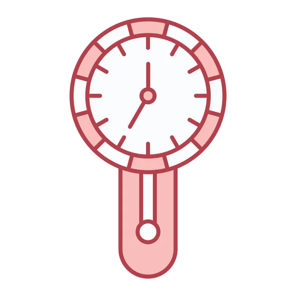 Clock Icon Outline Chronometer Time Vector Illustration Isolated Contour Background — 스톡 벡터