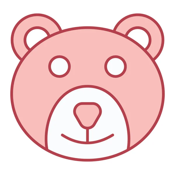 Cute Bear Head Icon Vector Illustration Design — Stockvektor