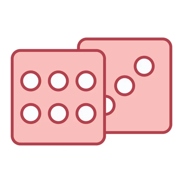Casino Chip Pictogram Vector Illustratie — Stockvector
