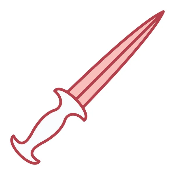 Icono Espada Ilustración Vectorial — Vector de stock