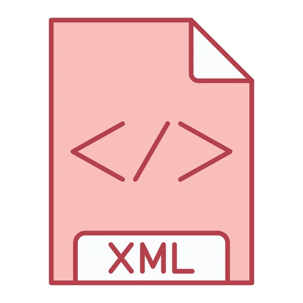 Xml File Format Icon Vector Illustration — Stock Vector