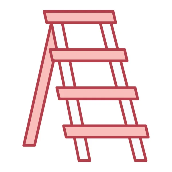 Escalera Icono Web Ilustración Simple — Vector de stock