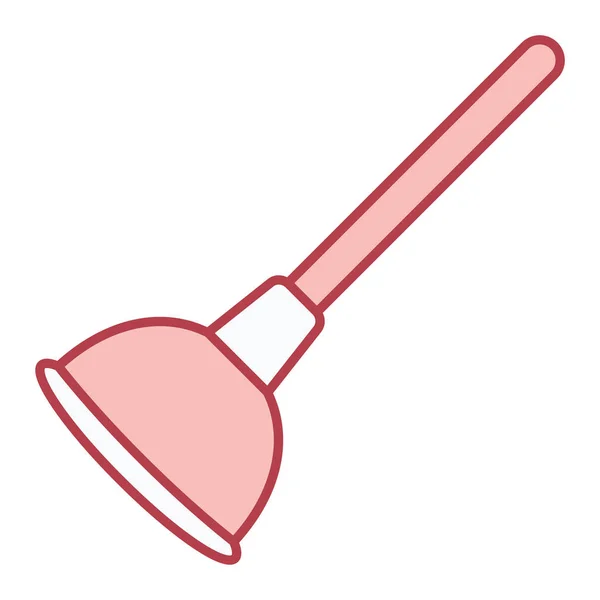 Значок Кухонного Инструмента Простая Иллюстрация Очистки Значков Вектора Плунжера Паутины — стоковый вектор