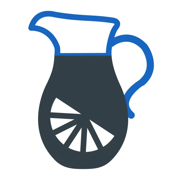 Jug Water Icon Outline Glass Jar Vector Icons Web Design — стоковый вектор