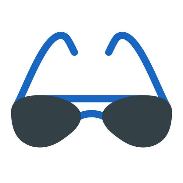 Solglasögon Webb Ikon Enkel Design — Stock vektor