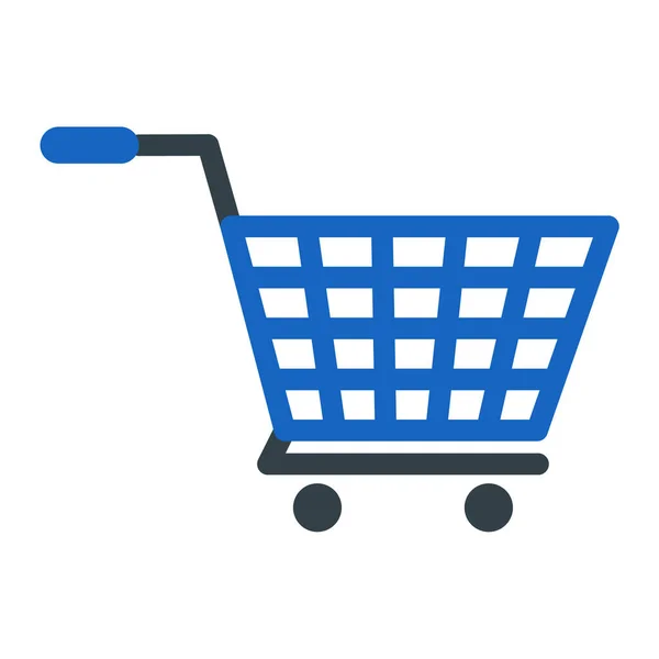 Icono Del Carrito Compras Ilustración Plana Trolley Vector Iconos Para — Archivo Imágenes Vectoriales