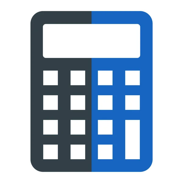 Calculatrice Icône Web Illustration Simple — Image vectorielle