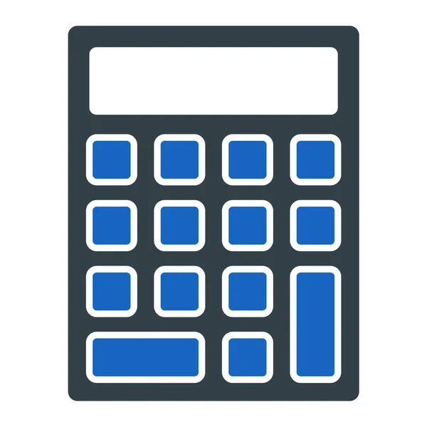 Icono Calculadora Ilustración Vectorial — Archivo Imágenes Vectoriales