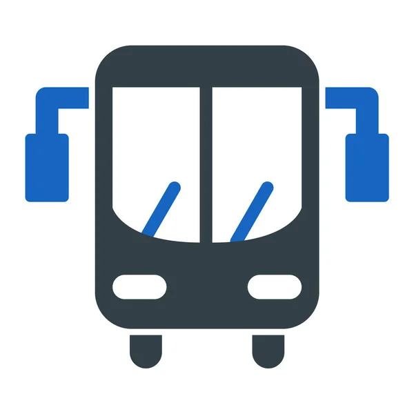 Bus Web Symbol Einfache Illustration — Stockvektor