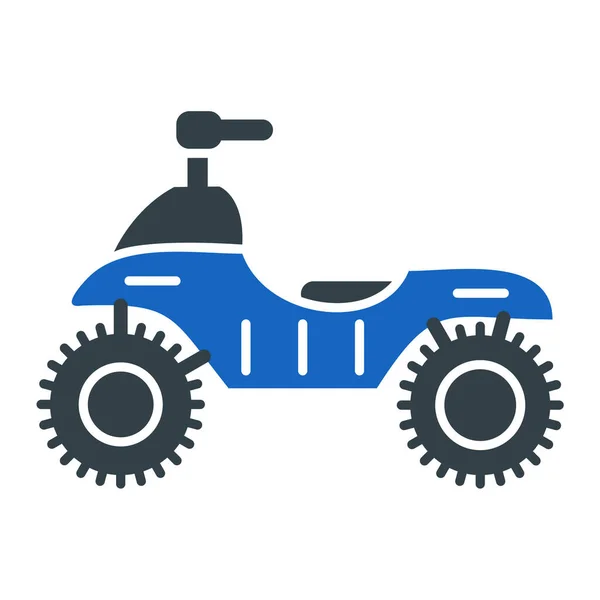 Icône Moto Illustration Simple Des Icônes Vectorielles Vélo Pour Web — Image vectorielle