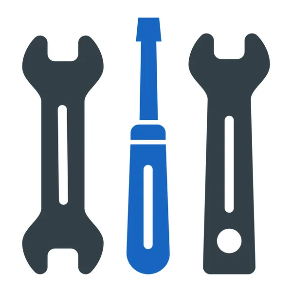 Vector Set Different Flat Tools Simple Design Elements — Vector de stock