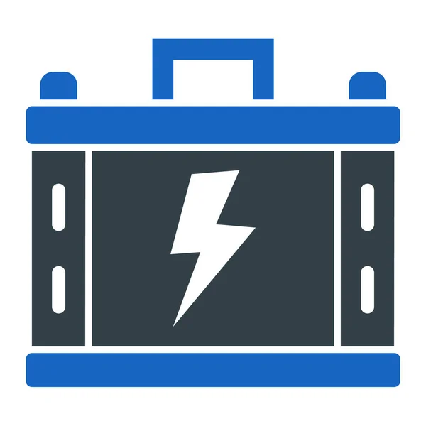 Ícone Bateria Carro Ilustração Simples Ícones Vetoriais Energia Elétrica Para — Vetor de Stock