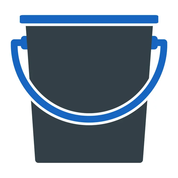 Bucket Icon Simple Illustration Cleaning Equipment Vector Icons Web — Stock Vector