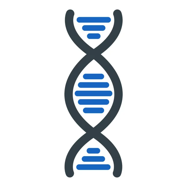Значок Силуету Днк Проста Ілюстрація Генетичної Науки Векторні Іконки Веб — стоковий вектор