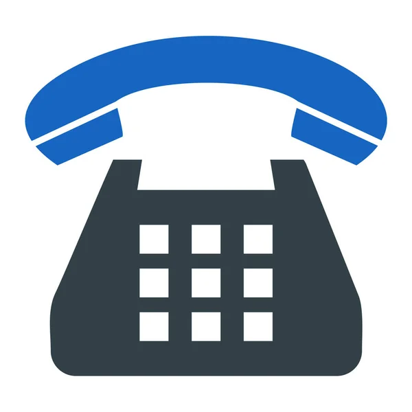 Telephone Icon Flat Illustration Call Phone Vector Icons Web — Stockvektor