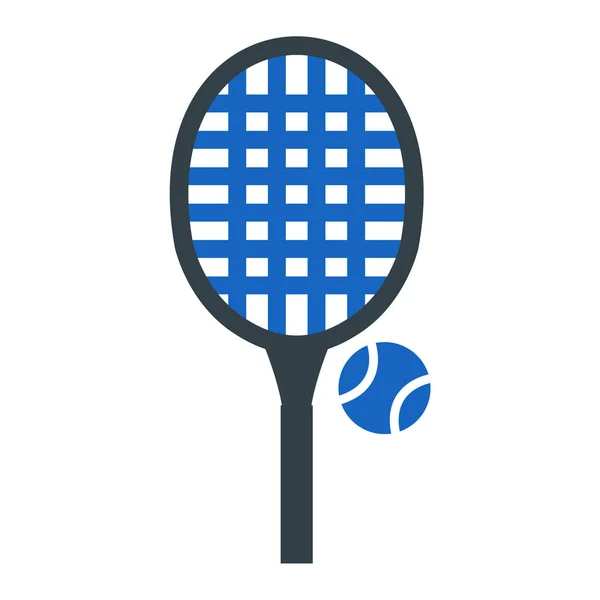Tennis Racket Icon Vector Illustration — Stock Vector