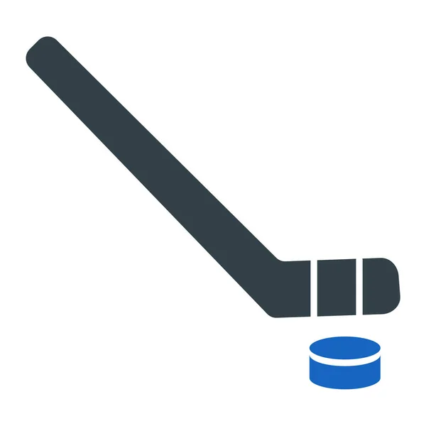 Hockey Puck Icoon Eenvoudige Illustratie Van Honkbalknuppel Vector Pictogrammen Voor — Stockvector