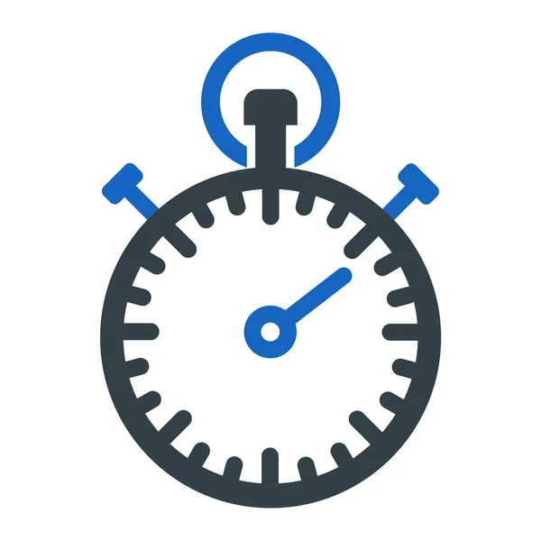 Ikon Stopwatch Ilustrasi Sederhana Dari Vektor Waktu Ikon Untuk Web - Stok Vektor