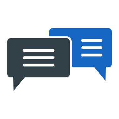 Konuş. Web simgesi basit illüstrasyon