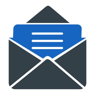 zarf e- posta simgesi vektör illüstrasyonu