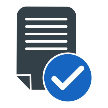 belge simgesi, vektör çizimi