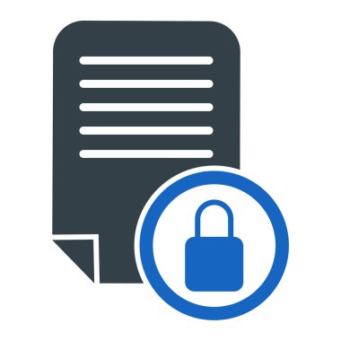 güvenlik simgesi vektör illüstrasyonu