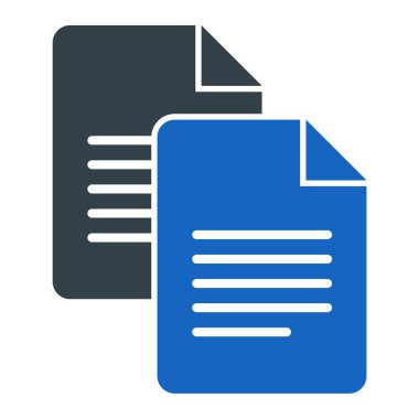 Belge. Web simgesi basit illüstrasyon