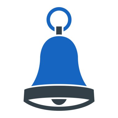 Çan ikonu. Web için noel topu vektör simgelerinin basit çizimi