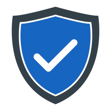 kalkan ikon vektör illüstrasyonu