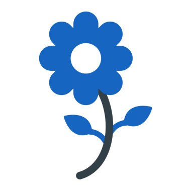 Çiçek. Web simgesi basit illüstrasyon