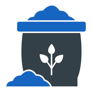 Bitki. Web simgesi basit illüstrasyon