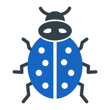 Böcek. Web simgesi basit illüstrasyon